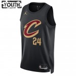 Maillot NBA Cleveland Cavaliers Lauri Markkanen 24 Jordan 2022-23 Statement Edition Noir Swingman - Enfant